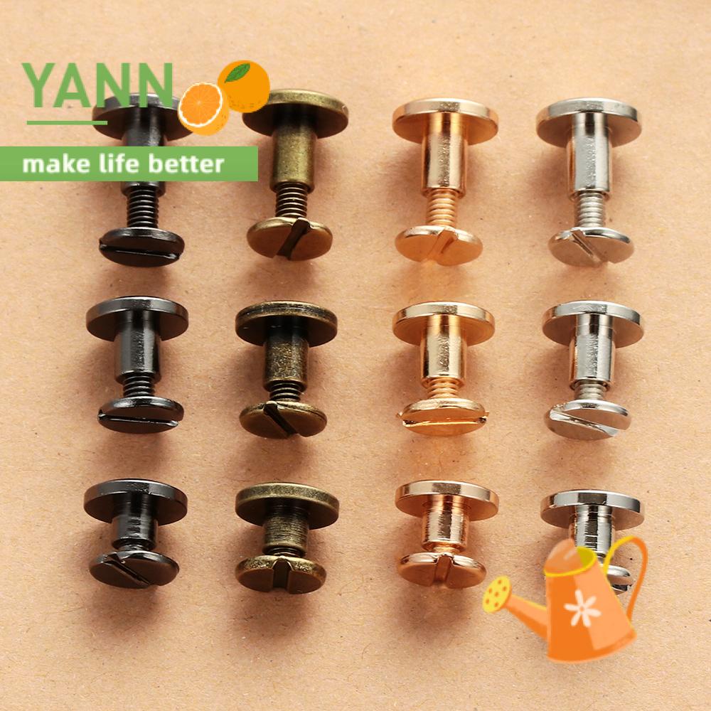 Set 10 đinh tán đầu tròn phẳng 5/6.5/8mm chuyên dụng cho trang trí đồ da