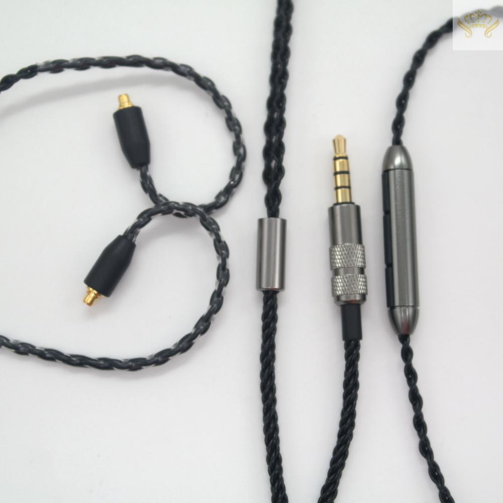 Dây Cáp Nối Tai Nghe MMCX 3.5mm Có Thể Tháo Rời Kèm Mic Cho Shure SE535 SE846 UE900