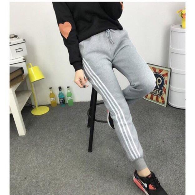 Quần nỉ thể thao phối 3 soc_ảnh thật | BigBuy360 - bigbuy360.vn