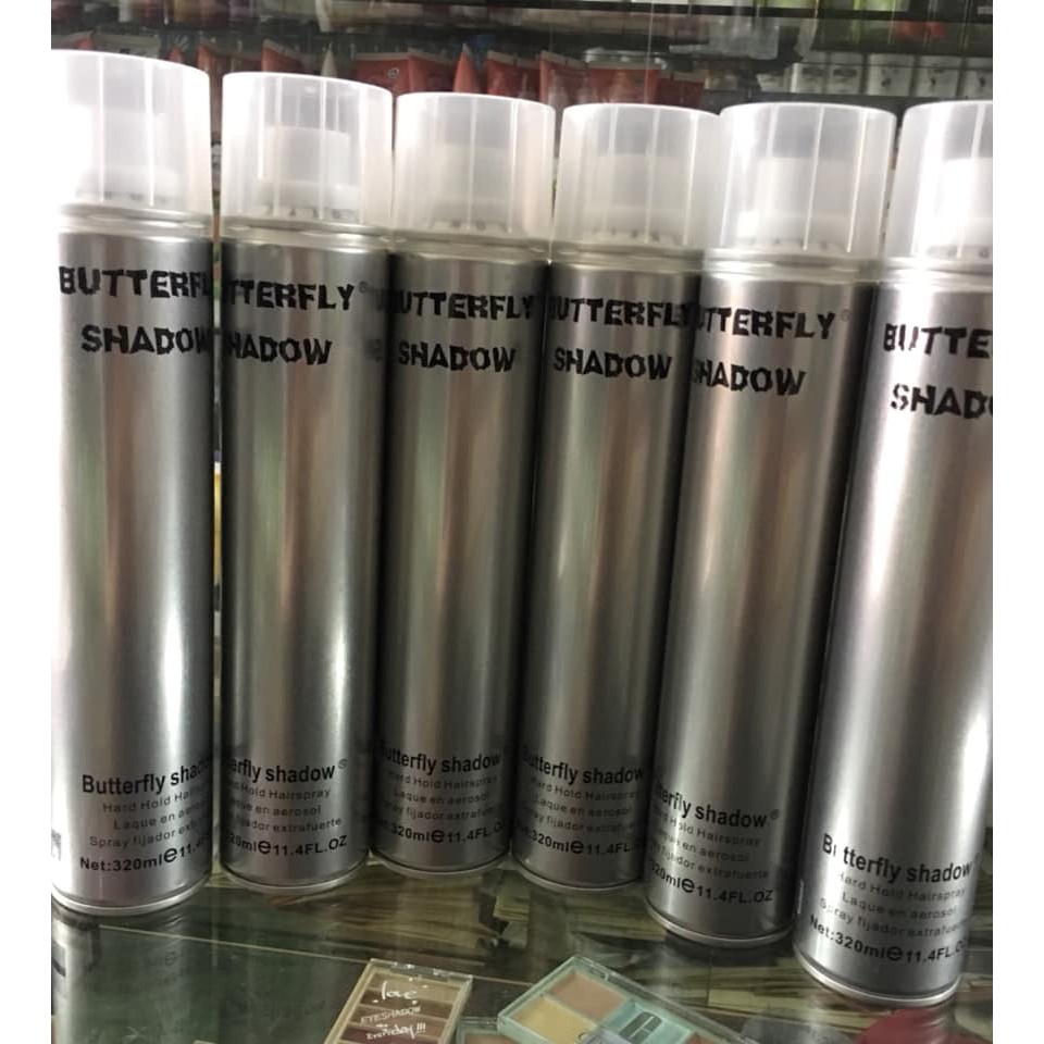 Gôm xịt tóc bạc Butterfly Shadow