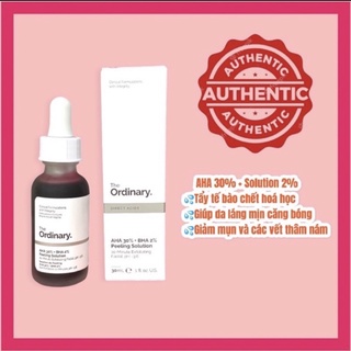 -tẩy tế bào chết hoá học aha 30% + bha 2% peeling solution 30ml - the ordinary