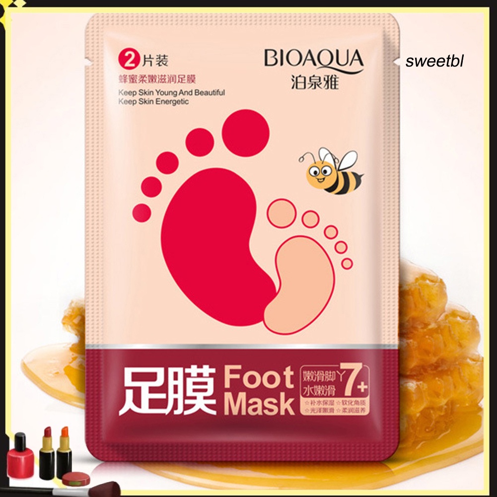 ST BIOAQUA Sock-style Honey Nourish Foot Mask Hydrating Dead Skin Removal Essence