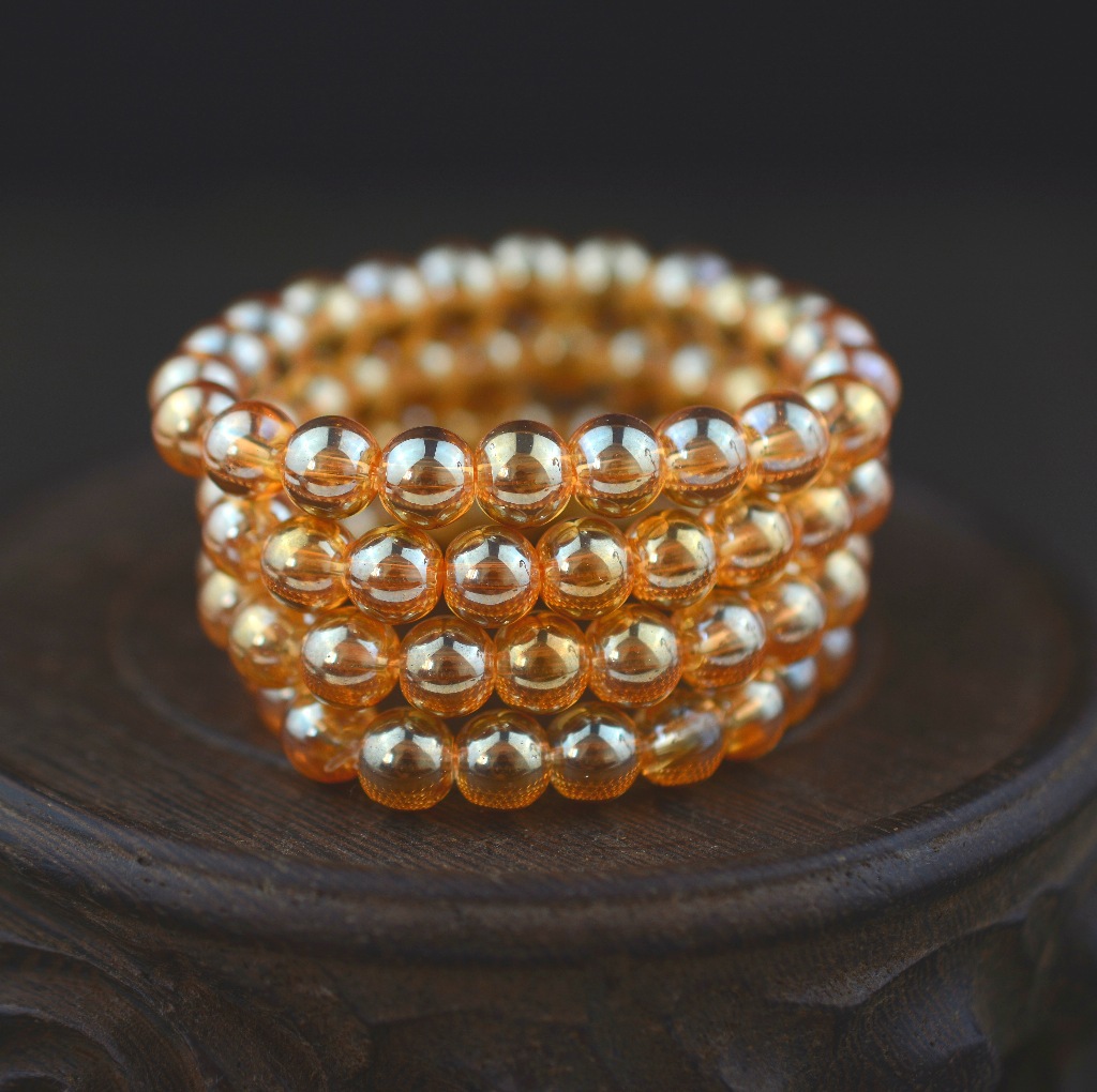 Vòng tay chuỗi hạt đá zircon pha lê 8mm-10mm
