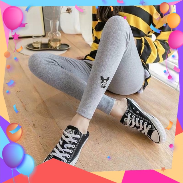 [Store 86] Quần Legging Len Tăm thêu Siêu Hot