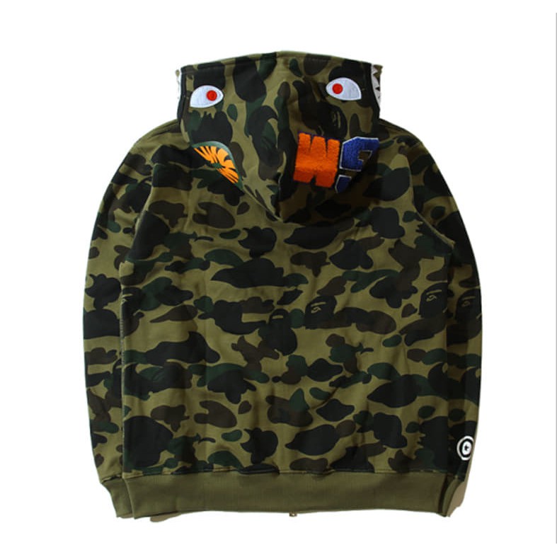 Áo khoác Bape camo /jacket bape camo/áo khoác bape xanh 1 màu