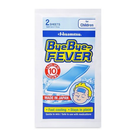 [Bảo Lâm ] - (Nhà Thuốc) Miếng dán giảm sốt, hạ nhiệt nhanh Hisamitsu Bye Bye Fever (1 túi 2 miếng dán)