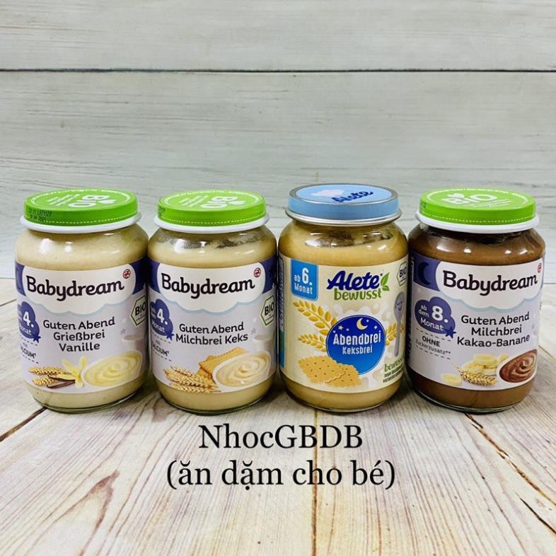 Hũ dinh dưỡng hữu cơ Alete / Babydream đóng lọ 190g cho bé 6m+