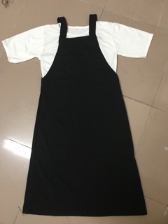 Sét váy yếm túi ngực