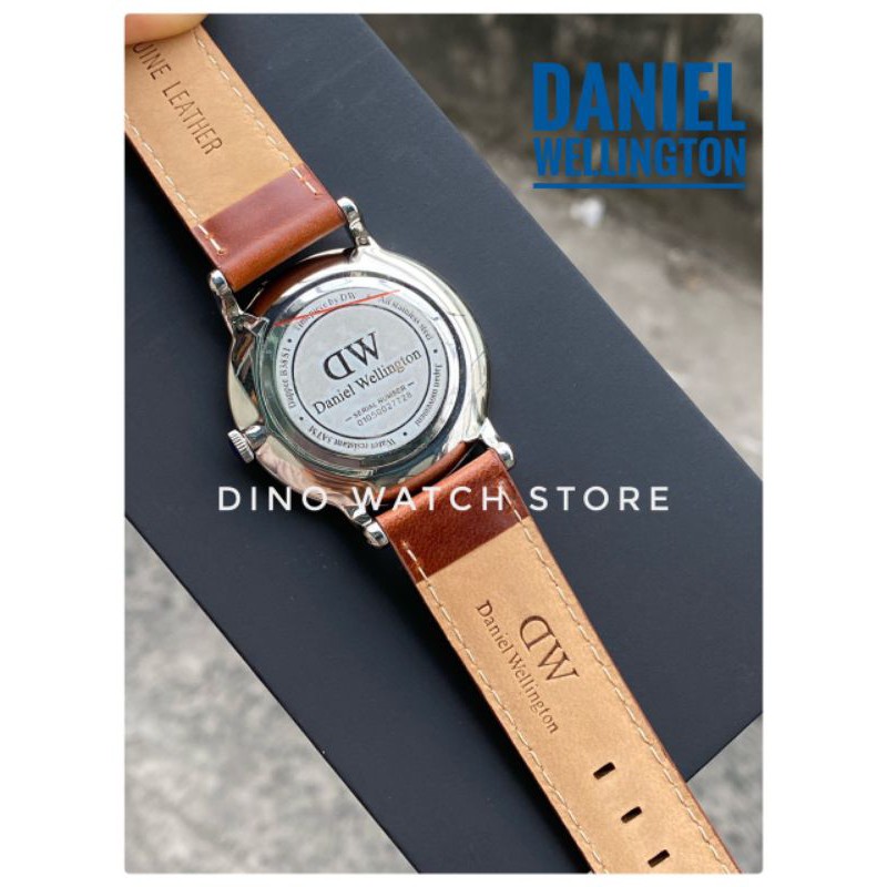 (Dinowatch) Đồng hồ nam nữ Dappe kim xanh D:W size 38/34mm