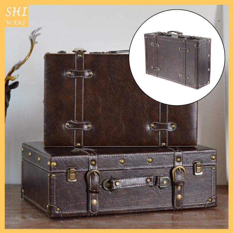 Hộp gỗ kiểu vali có dây hợp thời trang dành cho nam và nữ