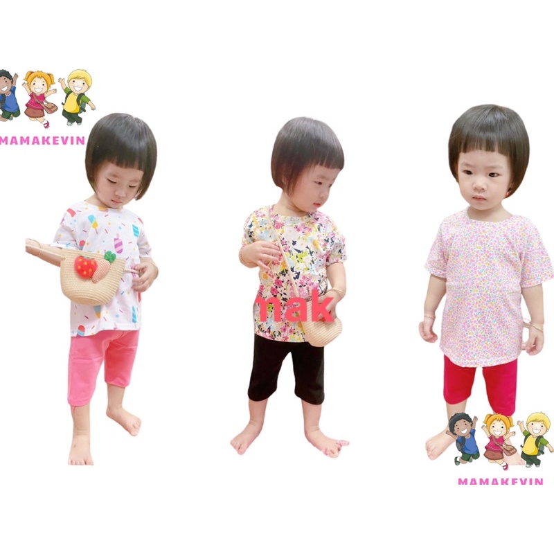 Quần Legging Cho Bé Gái Basic Dáng Lửng  Size 8-20Kg