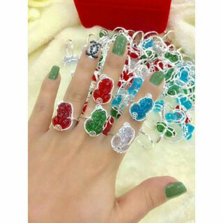 Nhẫn bạc tỳ hưu đá