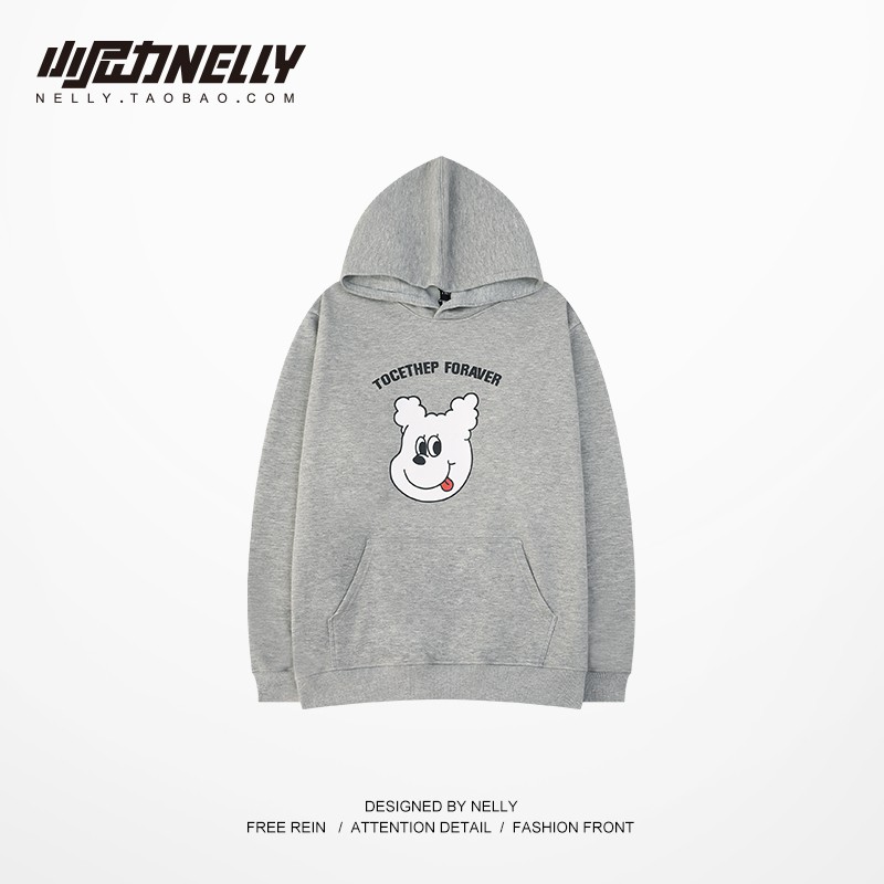 Áo nỉ nelly hoodie in hình nam nữ unisex lót lông form rộng kozoda AN262 #4