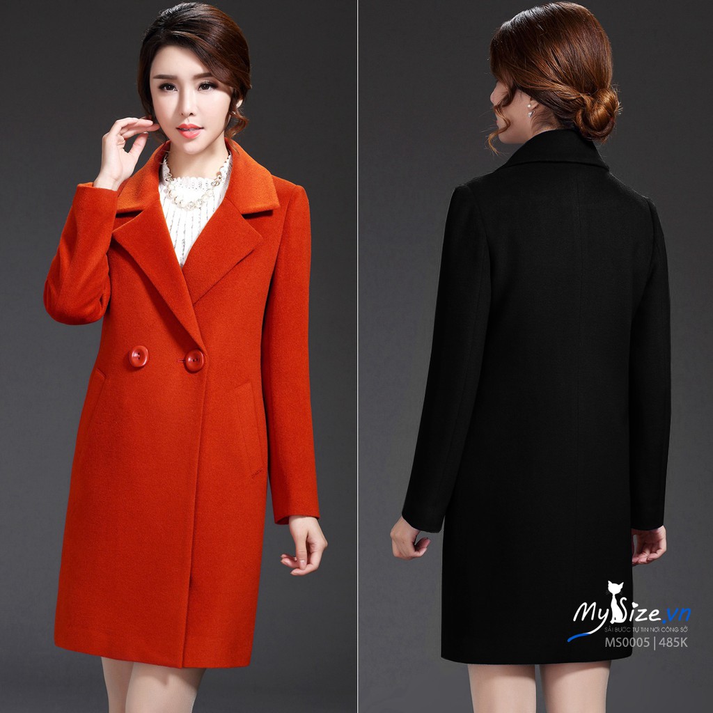 Áo măng tô dạ MS0005 - Mysize.vn