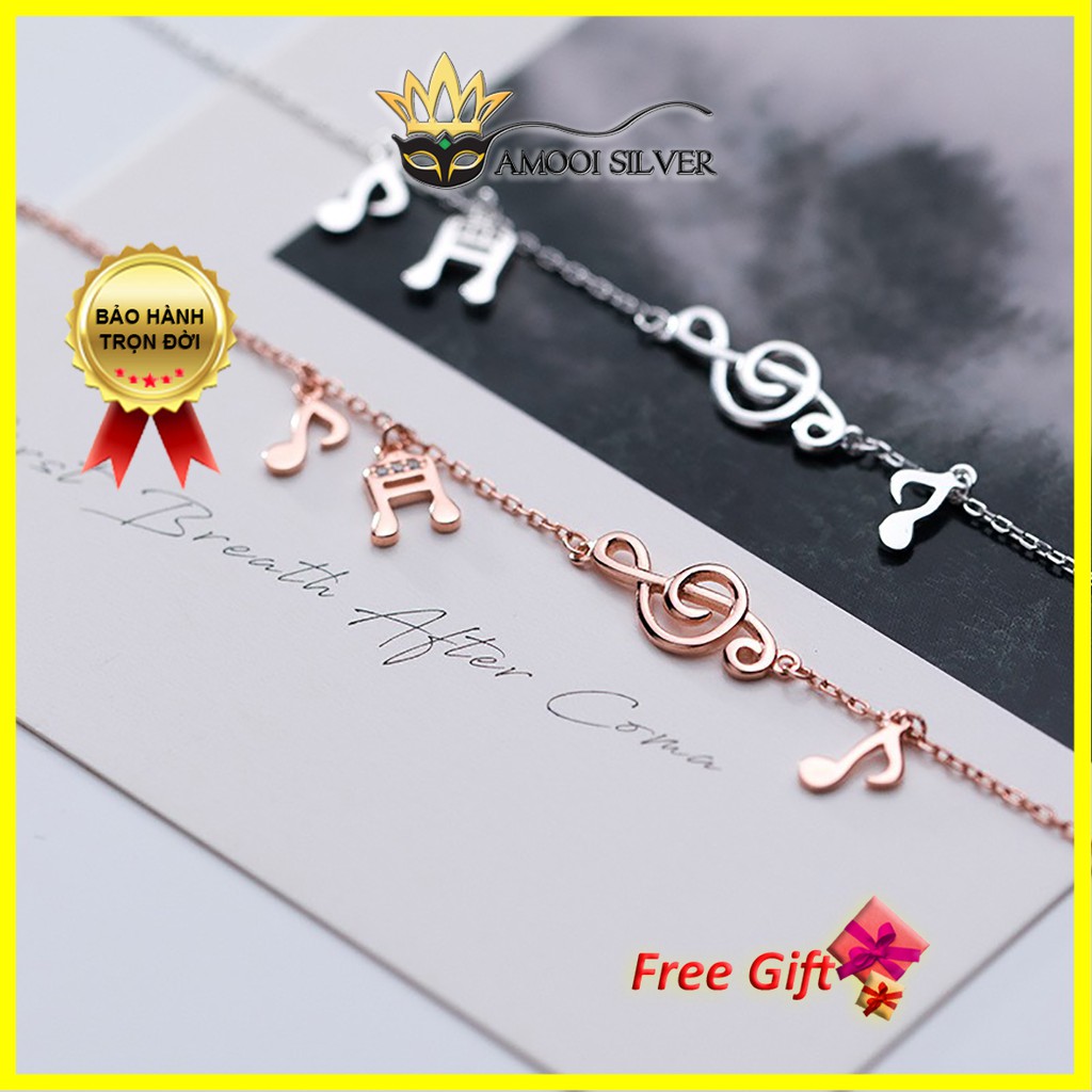 Lắc tay bạc S925 nốt nhạc - Amooi Silver AT90