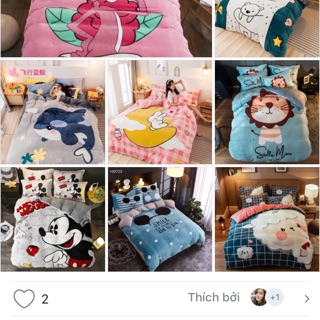 Bộ chăn ga gối nỉ nhung 3D