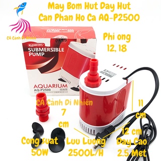 Máy bơm hút đáy aquawings aq-p2500 50w bơm chìm hút cặn 360 độ hồ cá aqp2500