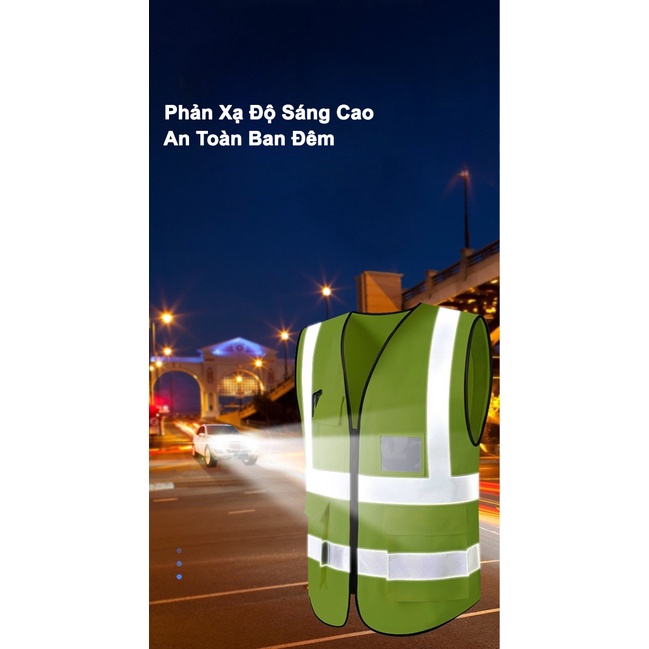 Áo Gile Phản Quang Sản Phẩm Mới , Chất Lượng Mới Tốt Hơn , Nhiều Túi Tiện Lợi, Giành Cho Công Nhân , Kỹ Sư Công Trường
