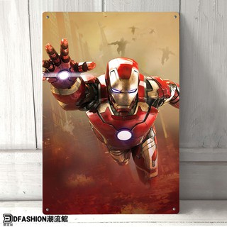 Poster Dán Tường Hình Người Sắt Trang Trí Nhà Cửa