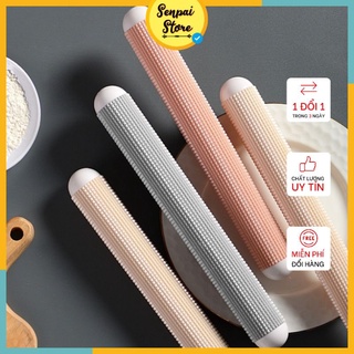Dụng cụ làm bánh cán bột có gai silicon - thanh cán bột làm bánh