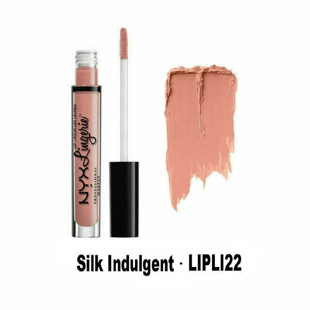 Son kem lì lâu trôi NYX Lip Lingerie Liquid Lipstick - SILK INDULGENT ( Màu Hồng Da )