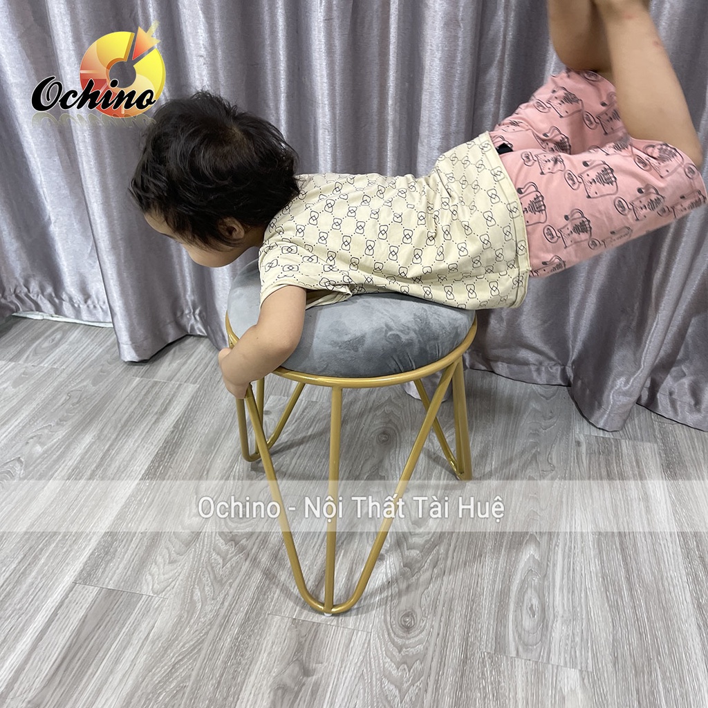 Đôn Ghế Bàn Trang Điểm, Đôn Chân Sao Vàng Cách Điệu Sang Chảnh ( Hàng Có Sẵn)