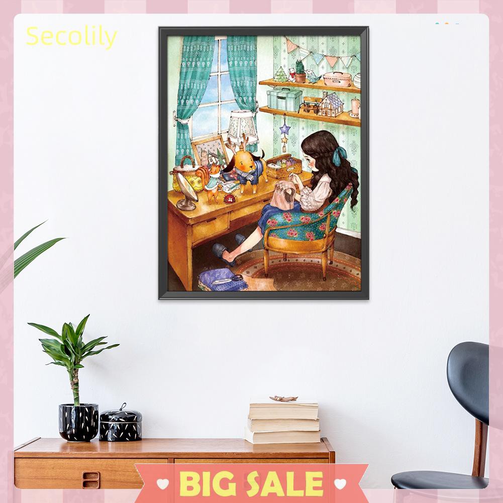 Bộ Tranh Thêu Chữ Thập 11ct Tự Làm Hình Cô Gái Dễ Thương Tiện Dụng | BigBuy360 - bigbuy360.vn