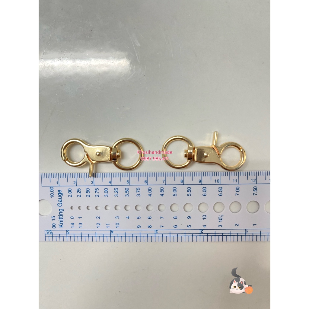 Móc Càng Cua Tròn Lớn Loại Tốt (1.5*4.5cm) (20k/cặp)