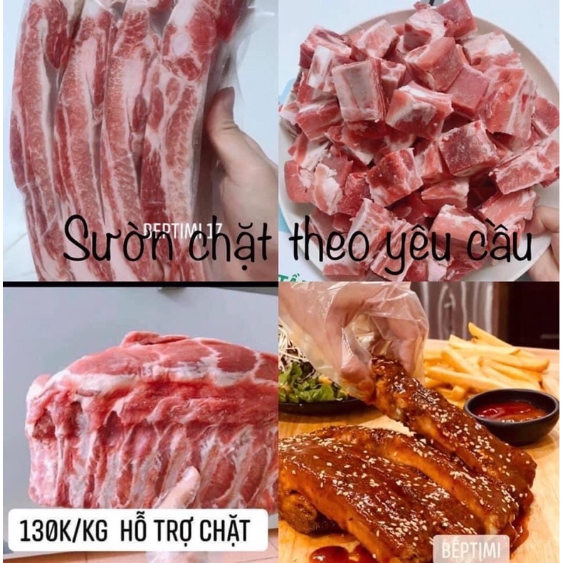Sườn cánh buồm ❤️ GIÁ SỈ ❤️ 1kg loại ngon dày thịt
