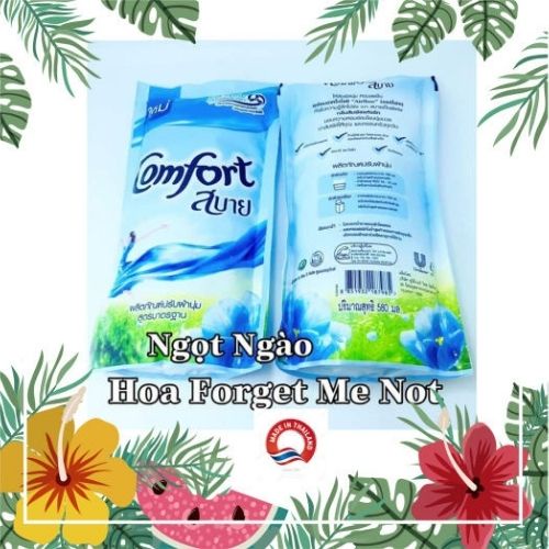 Nước xả vải COMFORT Thái Lan các màu 580ml 🇹🇭 xả quần áo thơm com fo compho com pho mềm vải hồng xanh tím trắng