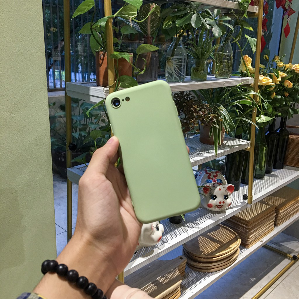 ỐP LƯNG IPHONE TRƠN MÀU LÓT NHUNG DÀNH CHO IPHONE 7 7 PLUS 8 8 PLUS X XS XS MAX 11 PRO MAX