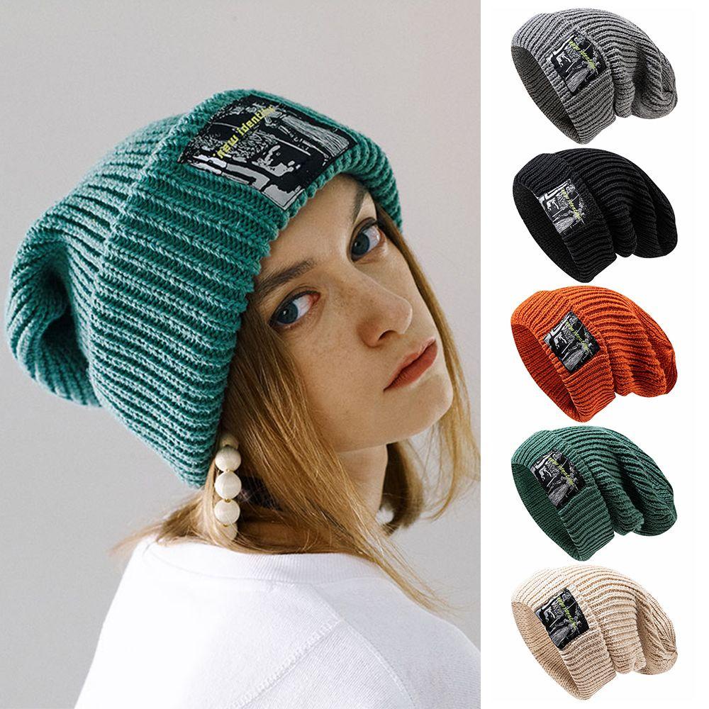 LEILY Mũ Len Beanie Thời Trang Hàn Quốc