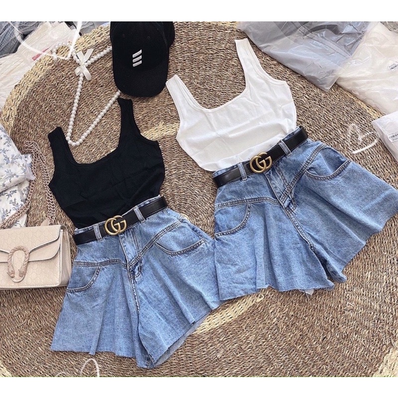 KHOSIBOHOME-Quần Jean đùi xoè xinh