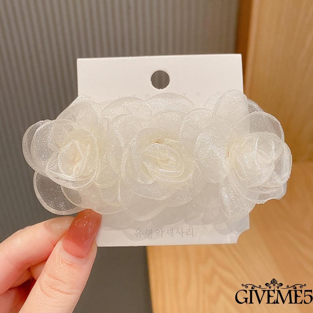 Kẹp tóc hình hoa trà dễ thương cho nữ