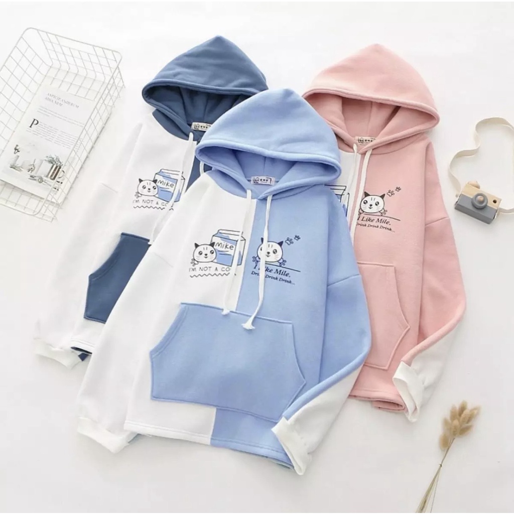 Áo hoodie nam nữ in hình mèo sữa mẫu hot trend  FREESHIP   Áo khoác nỉ nam nữ unisex