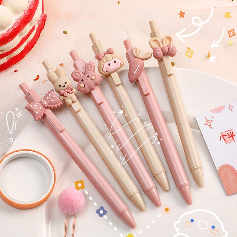 Bút Mực Gel Chất Lượng Cao Thiết Kế Hình Thỏ Dễ Thương Dùng Làm Quà Tặng Giáng Sinh