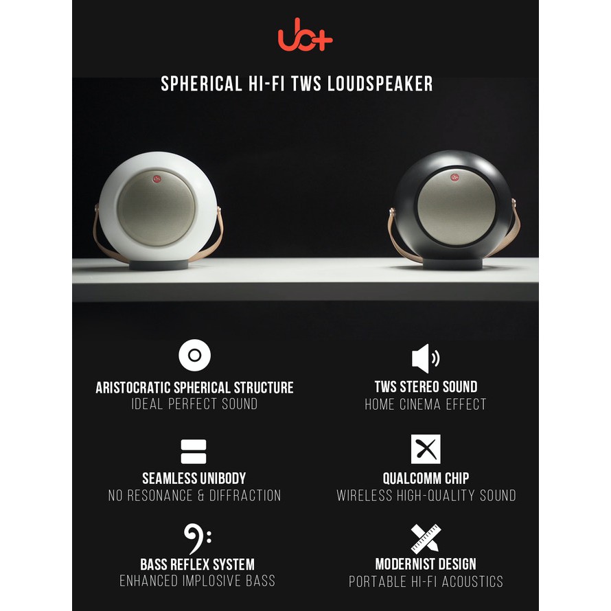 Loa đứng di động Bluetooth Vaithuhay AudioBall, Pin dùng liên tục 30h jack cắm 3.5  USB Type C - Vaithuhay