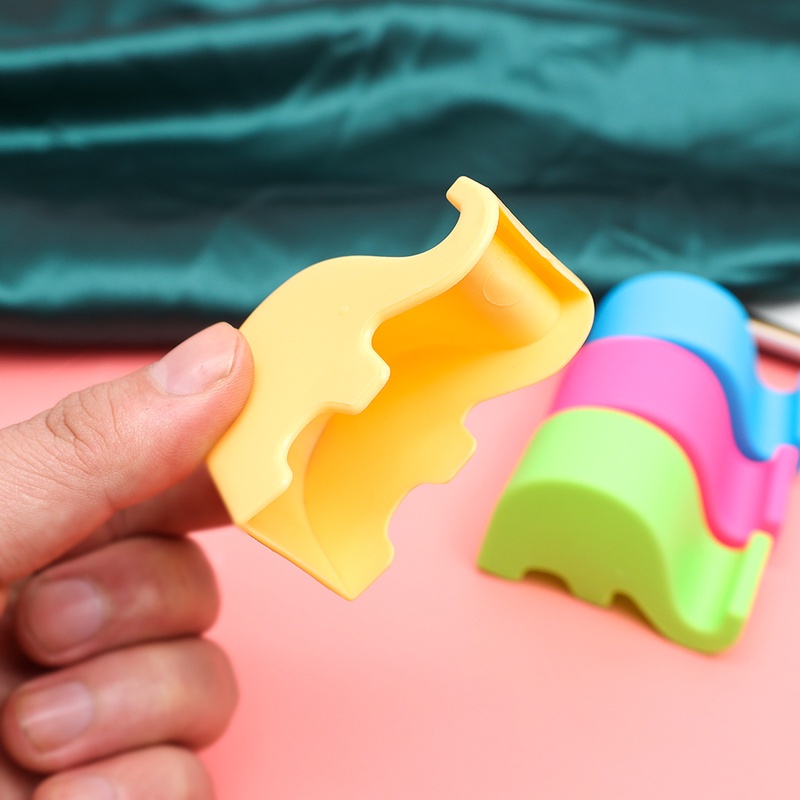 Giá Đỡ Điện Thoại Để Bàn Hình Chú Voi Màu Macaron Cho Android