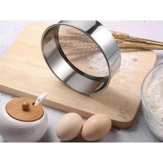 Rây bột tròn inox cầm tay