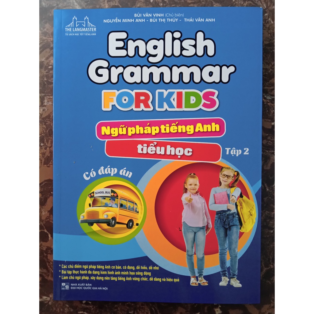 Sách - English grammar for kids - Ngữ pháp tiếng anh tiểu học tập 2 (Có đáp án)