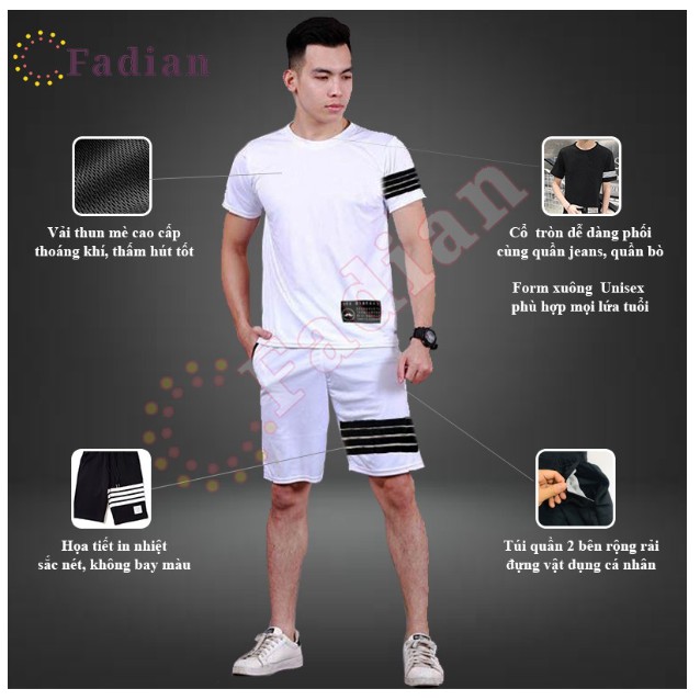 [Mã MATOP08 giảm 15% đơn 99k]Quần áo thể thao,Đồ bộ thể thao , 3 sọc tay | BigBuy360 - bigbuy360.vn