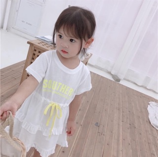 Váy cotton cột eo BG