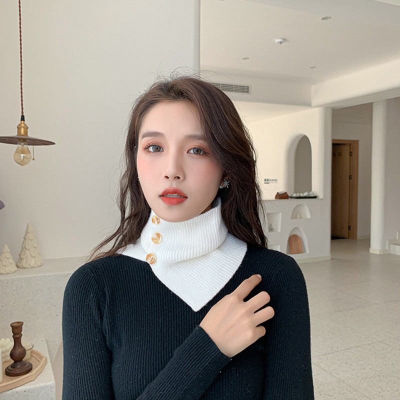 Khăn choàng cổ giả nút thắt thời trang thanh lịch dành cho nữ