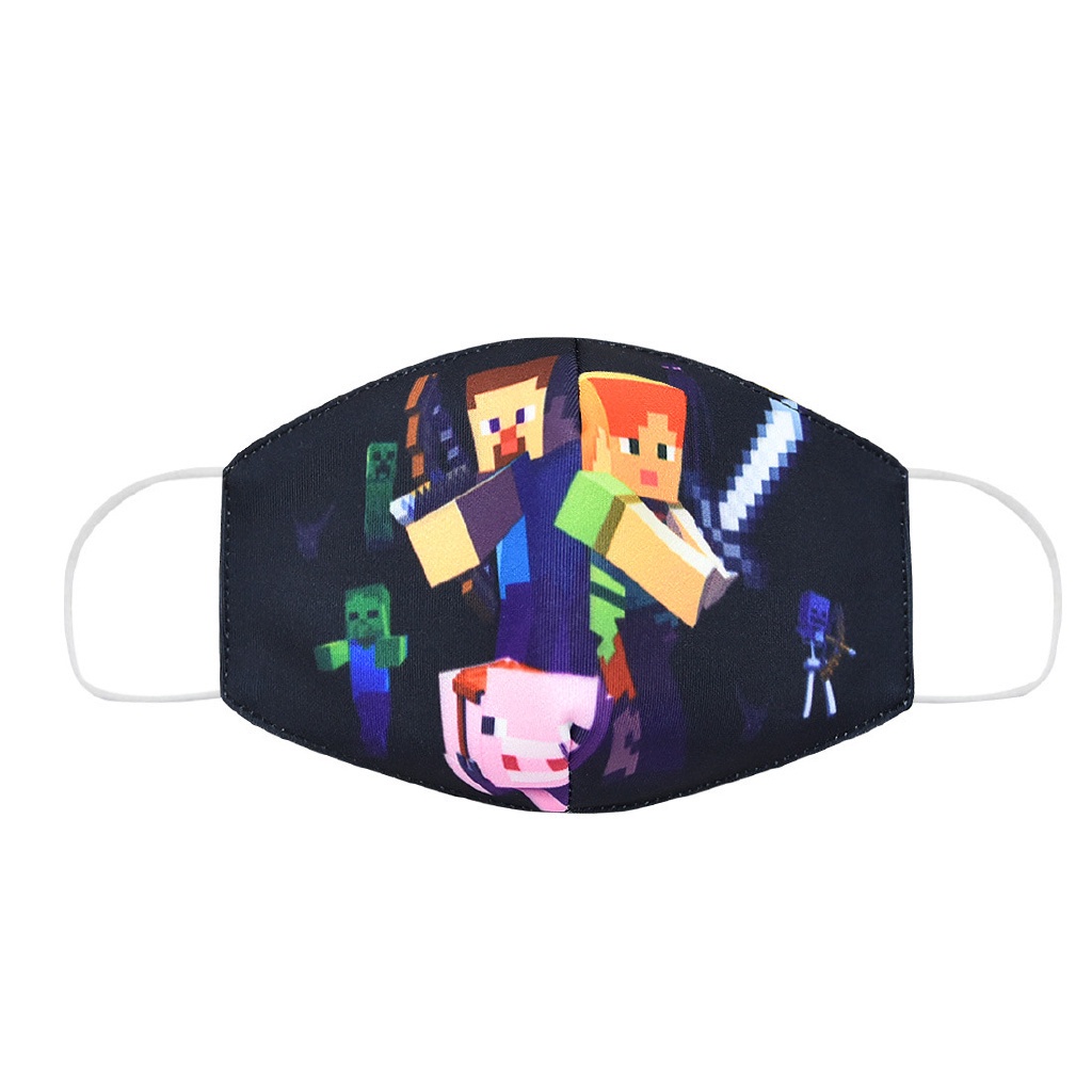 Mặt Nạ Hóa Trang Nhân Vật Hoạt Hình minecraft Cho Bé 2-14 Tuổi