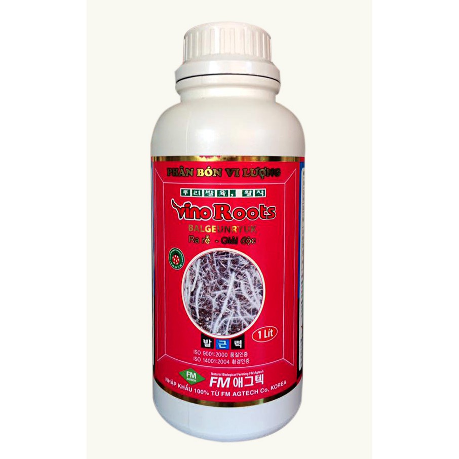 Phân bón lá vi lượng Vino Roots 1 lít Ra rễ Giải Độc - VINO ROOT