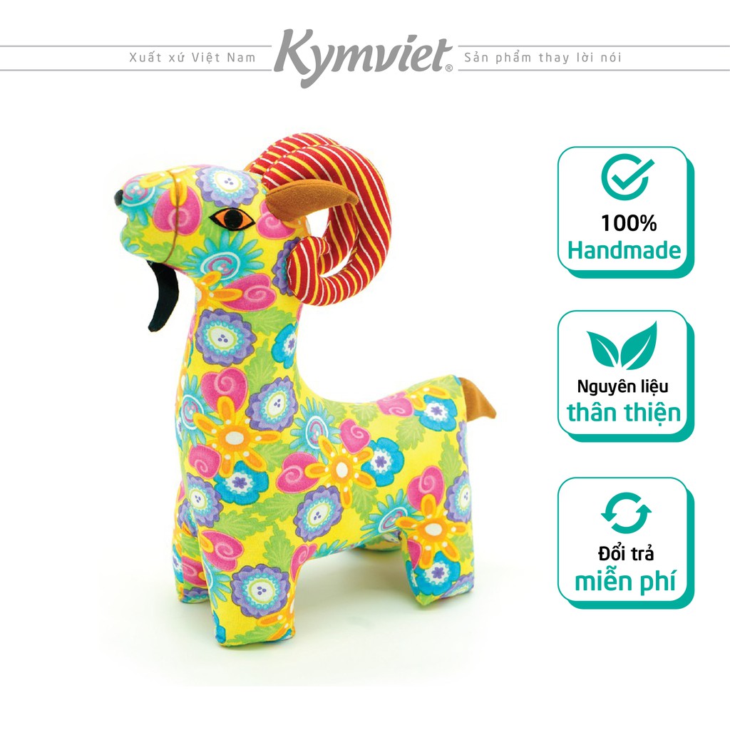 Đồ Chơi Nhồi Bông Hình Dê Bố An Khang Kymviet Craft Cotton