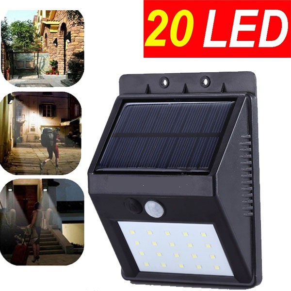 Đèn cảm biến hồng ngoại năng lượng mặt trời Solar Powerered led wall light