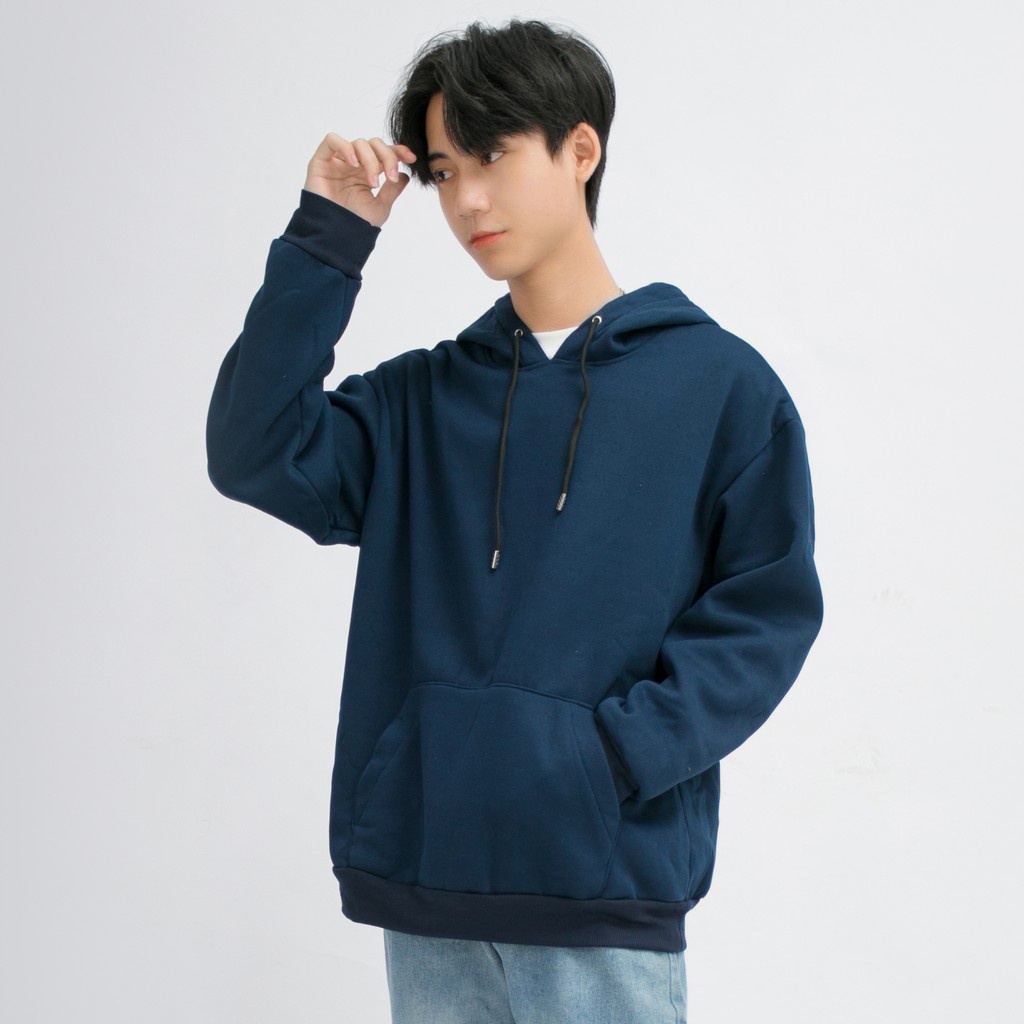 áo hoodie  nam nữ vải nỉ fom rộng đẹp thời trang hot trend 2 phòng cách hàn quốc màu trắng và đen  chất lượng loại 1