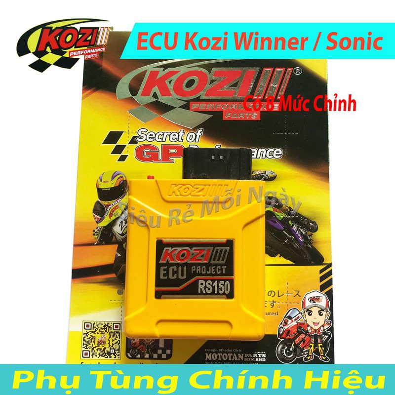 ECU Độ Mở Tua Honda Winner 150cc, Sonic Kozi Có 8 Map Tăng Chỉnh