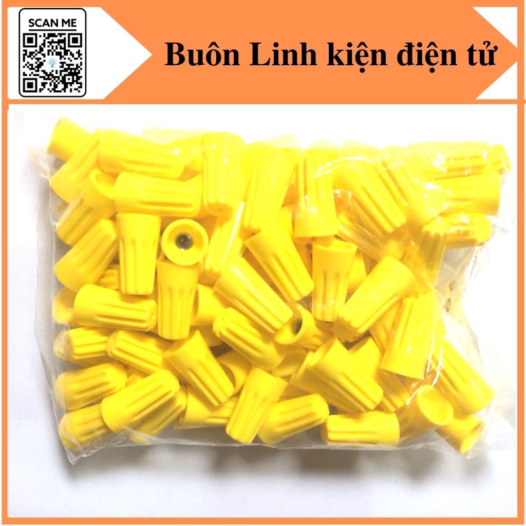 100 Cút nối dây điện nhanh các cỡ SP1, SP2, SP3, SP4, su xoắn dây điện, cút nối dây điện tròn